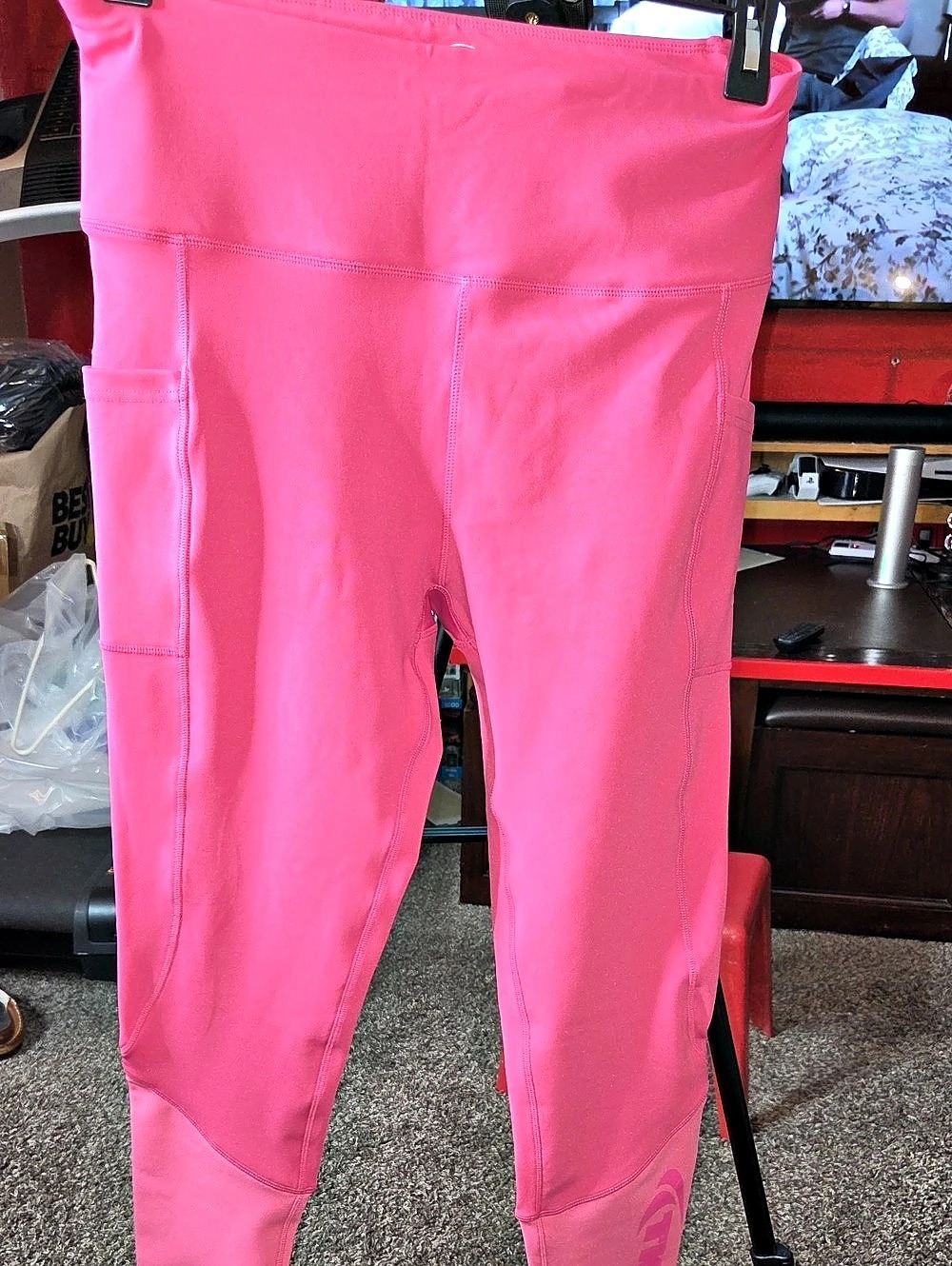 TKO Pink Athletic Leggings Size XL Like New